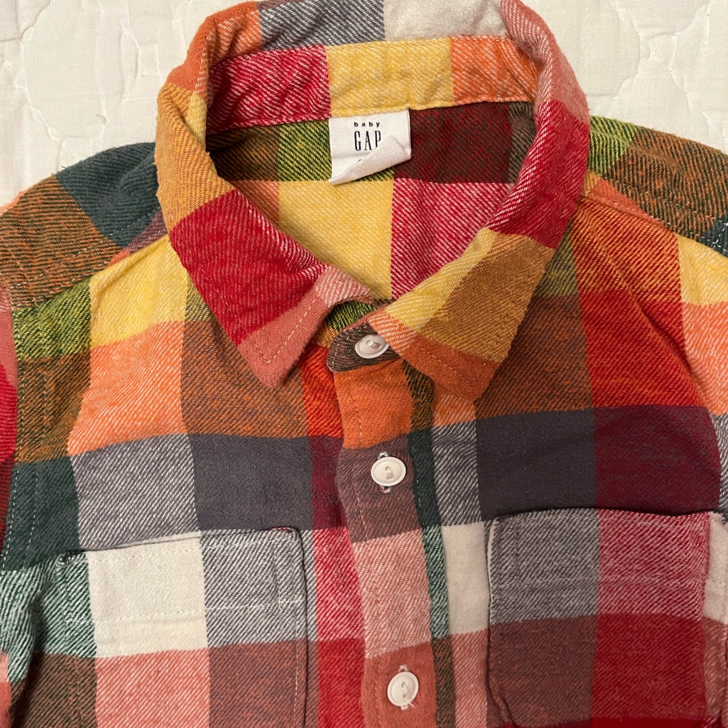 Rustic Plaid Flannel Button Down.